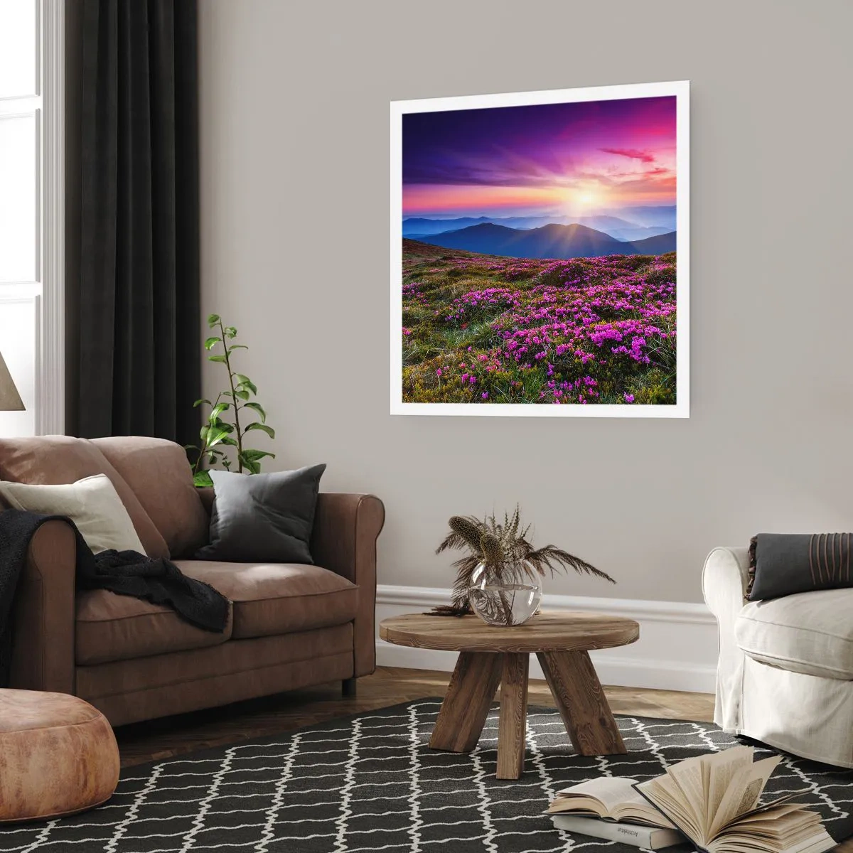 Poszter - A gyógynövények friss fürtjei illatoztak a mezőkről - 40x40 cm