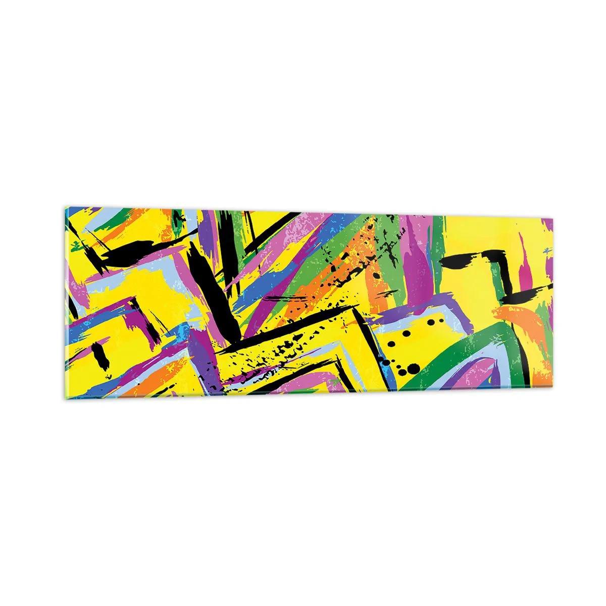 Üveg kép - Az örömében sikít - 90x30 cm