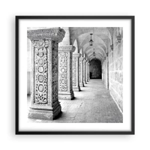 Poszter fehér keretben - És hová megy...? - 50x50 cm