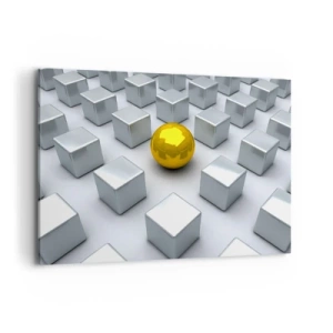 Vászonkép - Miért én? Geometriai összetétel - 100x70 cm