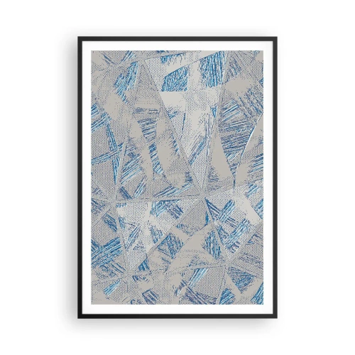 Poszter fehér keretben - A szürkéskék labirintusban - 70x100 cm