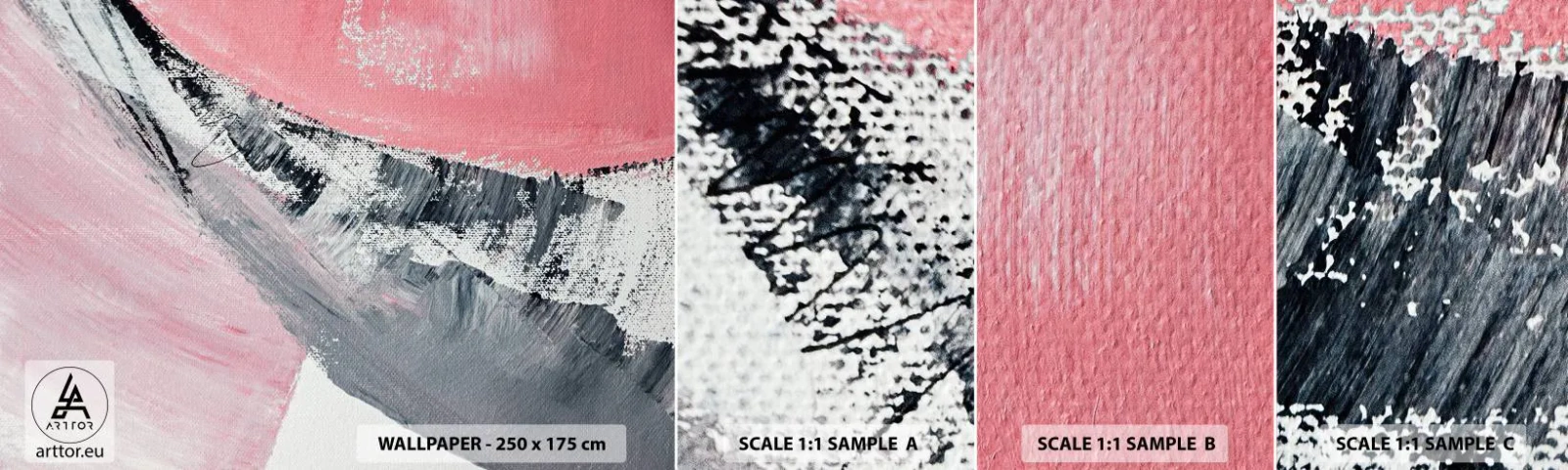 Fotótapéta Minta Standard Eco - Hozzáillő kompozíció - Absztrakció, Darab, Pasztell színek - 100x30 cm