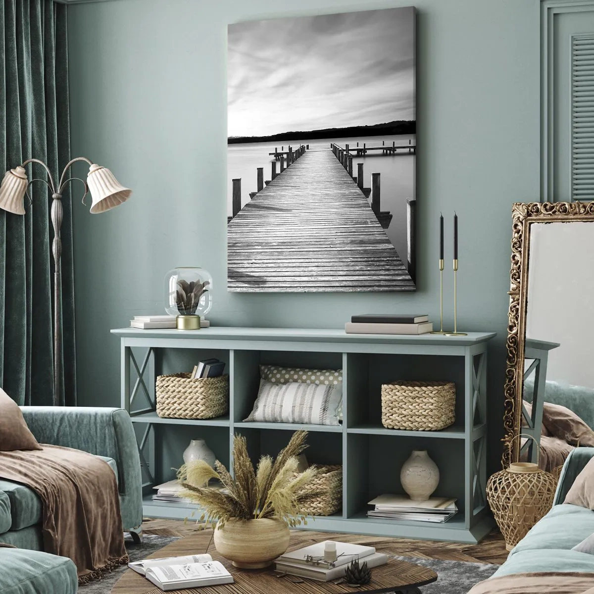 Vászonkép - A víznyelőnél - békében - 65x120 cm