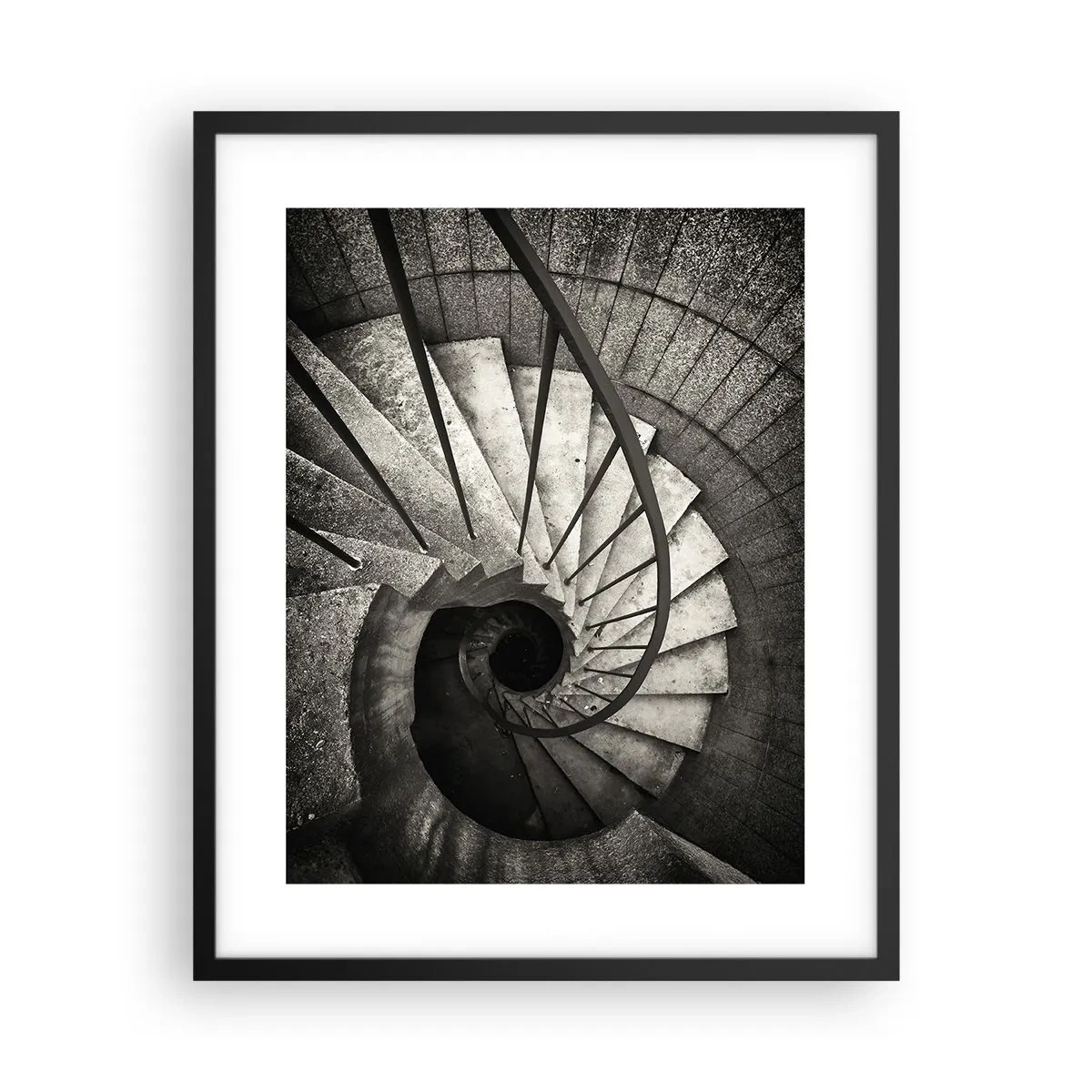Poszter fehér keretben - Lépcsőn fel, lépcsőn le - 40x50 cm