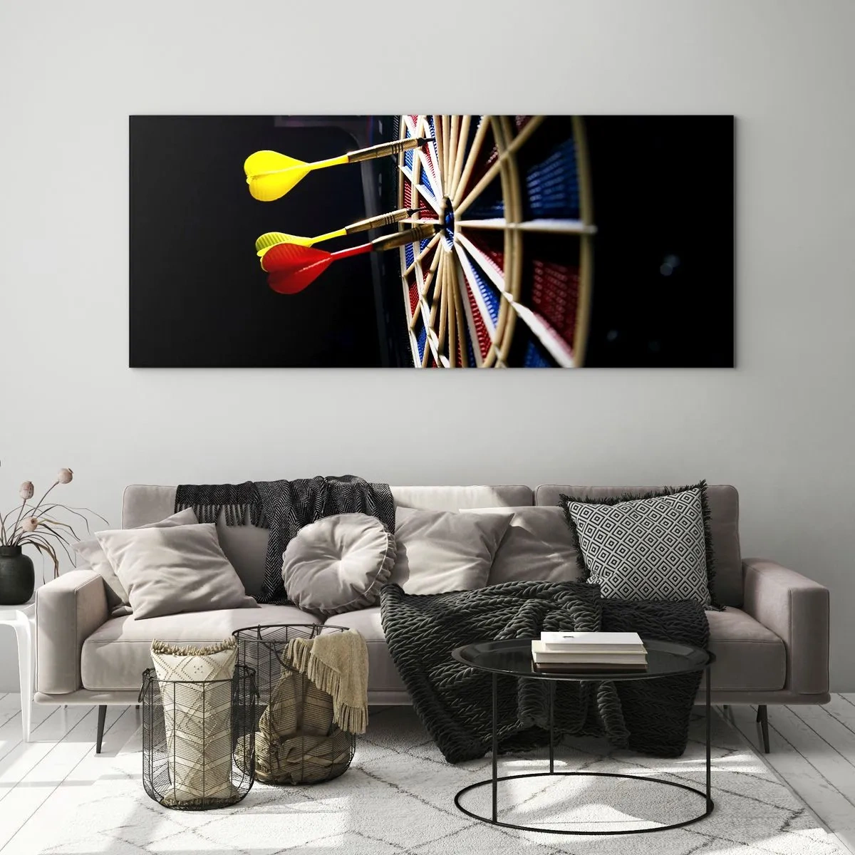 Üveg kép - Pont a lényeg - 100x40 cm