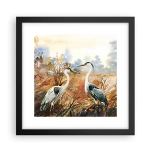 Poszter fehér keretben - Hová ősszel? - 30x30 cm