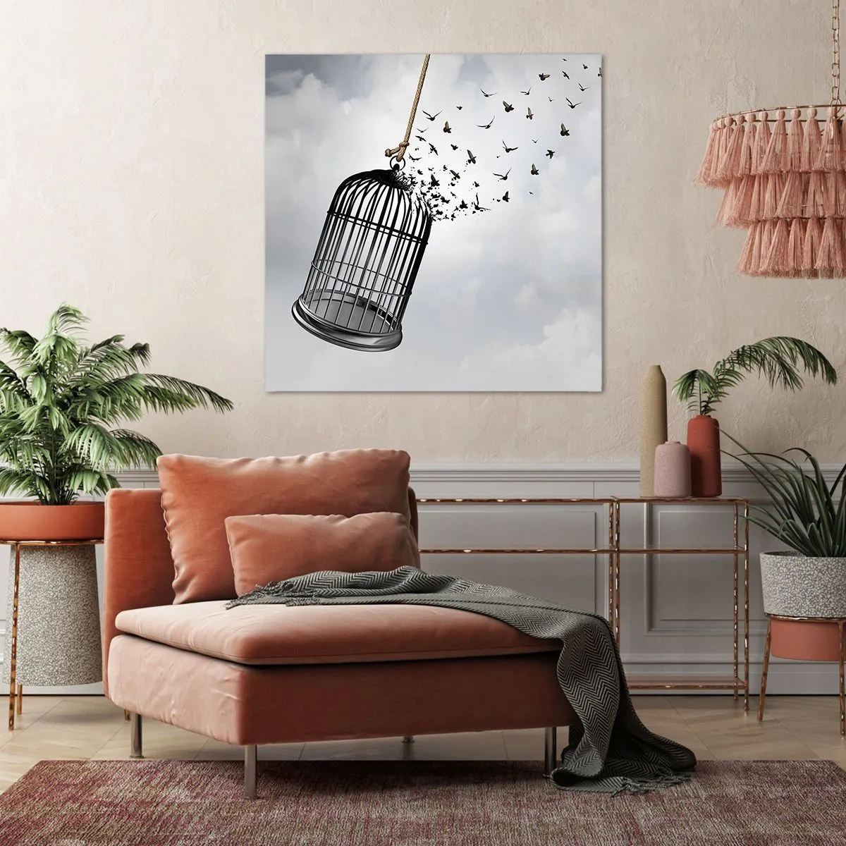 Vászonkép - Hit... Remény... Szabadság! - 70x70 cm