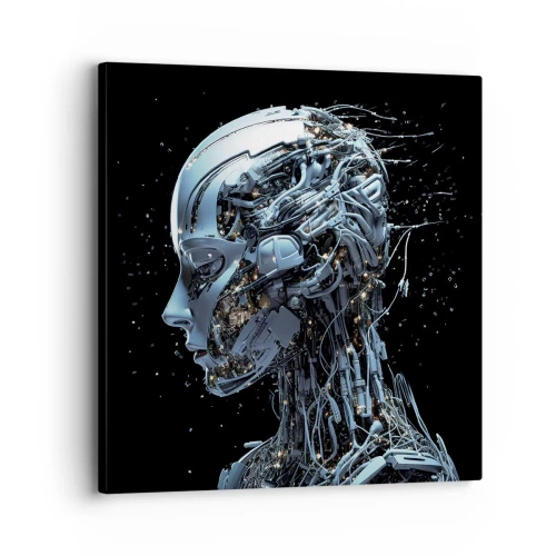 Vászonkép - A technológia egy nő - 30x30 cm