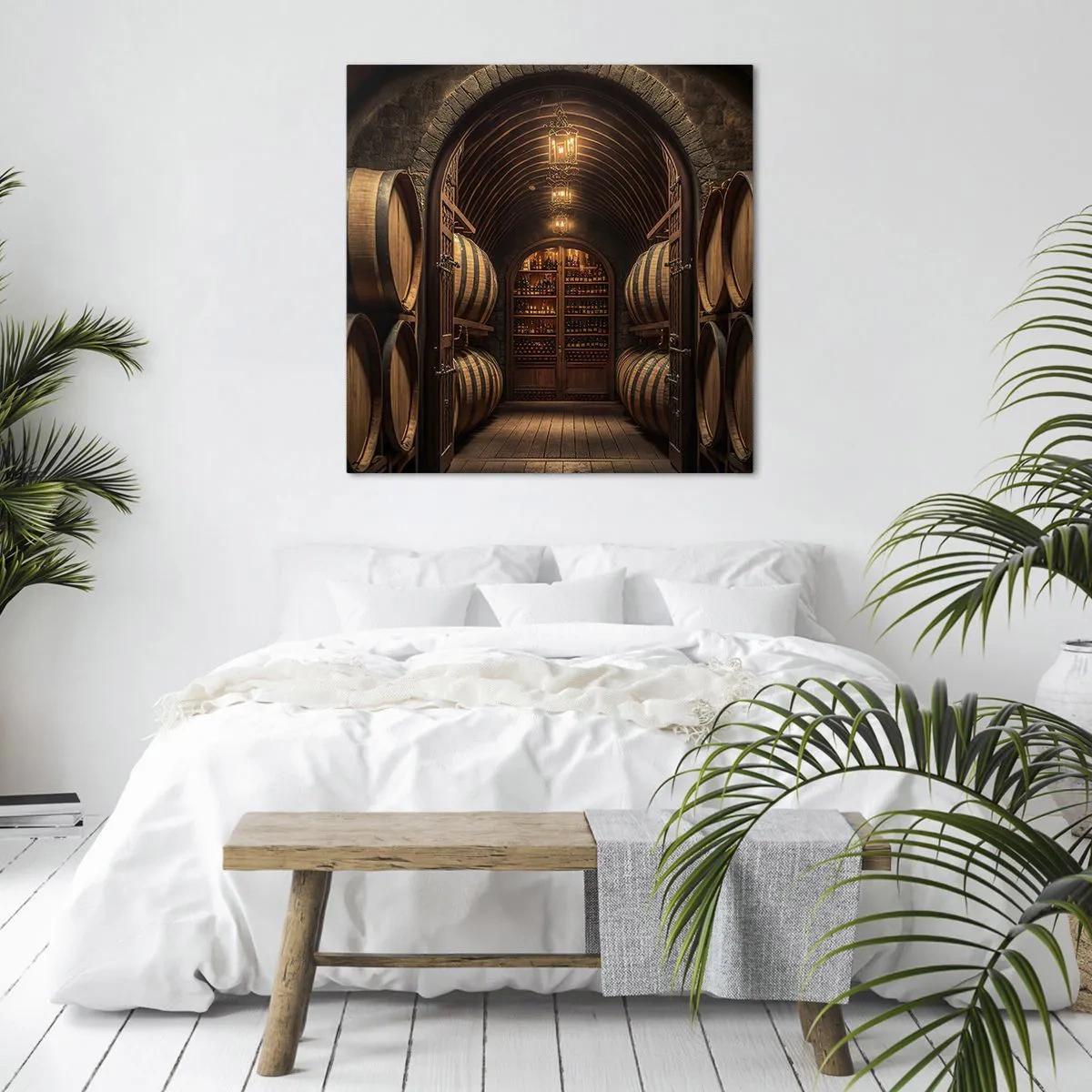 Vászonkép - Hangulatos pince - 50x50 cm