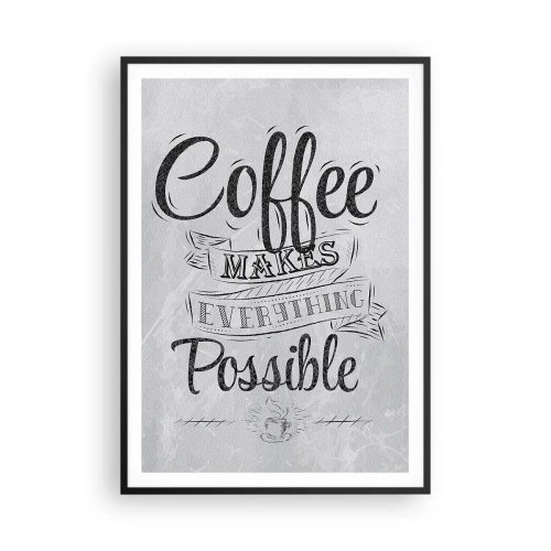 Poszter fehér keretben - Hogy nem lehet szeretni a kávét - 70x100 cm