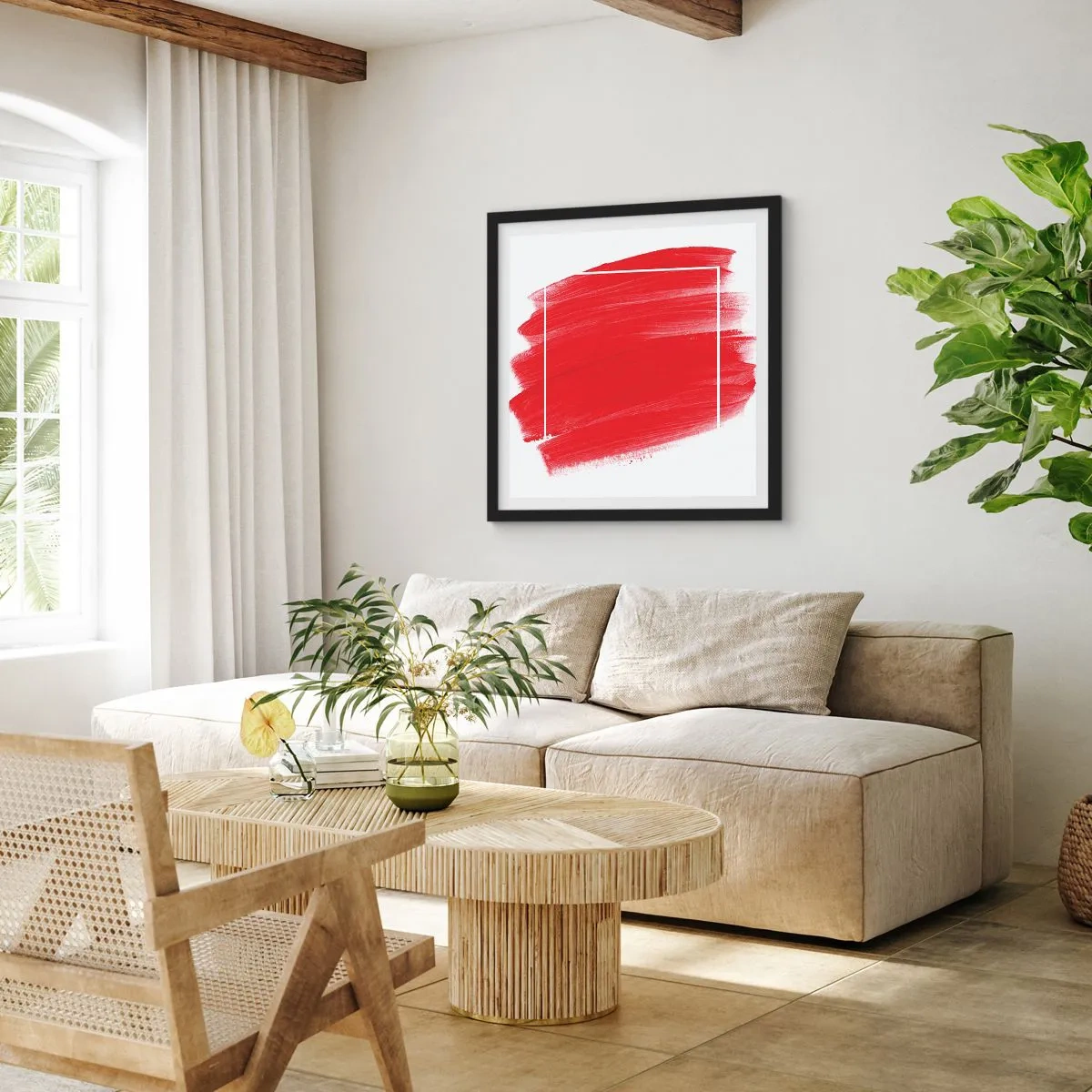 Poszter fehér keretben - A kereten kívül - 60x60 cm