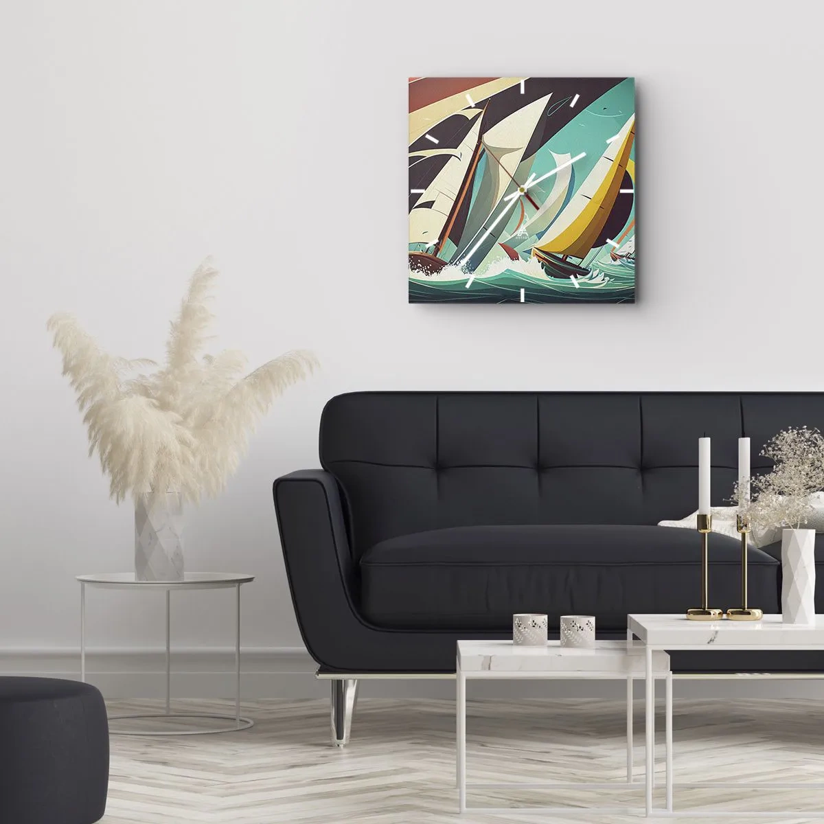 Falióra, Óra - Közelről és személyesen az elemekkel - 30x30 cm