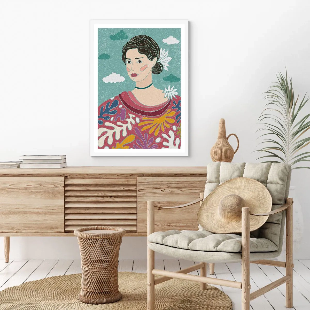 Poszter fekete keretben - Melankóliával a tekintetedben - 40x50 cm