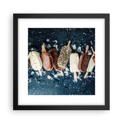 Poszter fehér keretben - A forró nyár íze - 30x30 cm