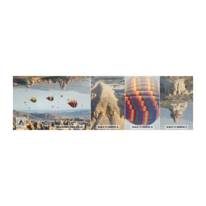 Fotótapéta Minta Premium Canvas - Itt minden lehetséges - Absztrakció, Léggömbök, Tájkép - 100x30 cm
