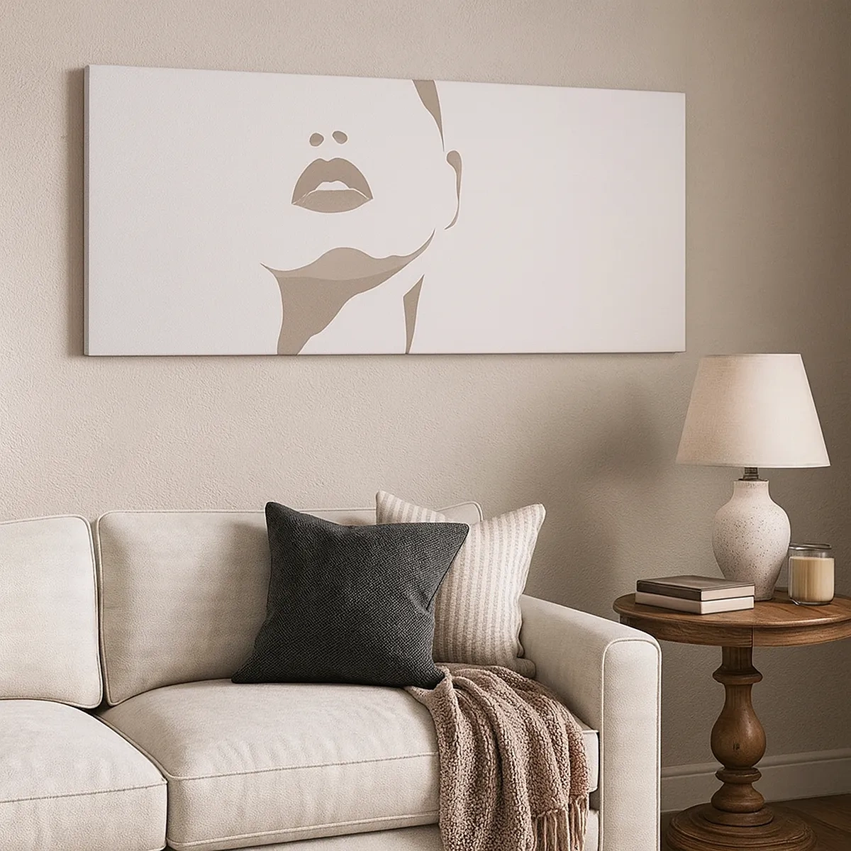 Vászonkép -  Fényből és árnyékból létrehozott - 30x30 cm