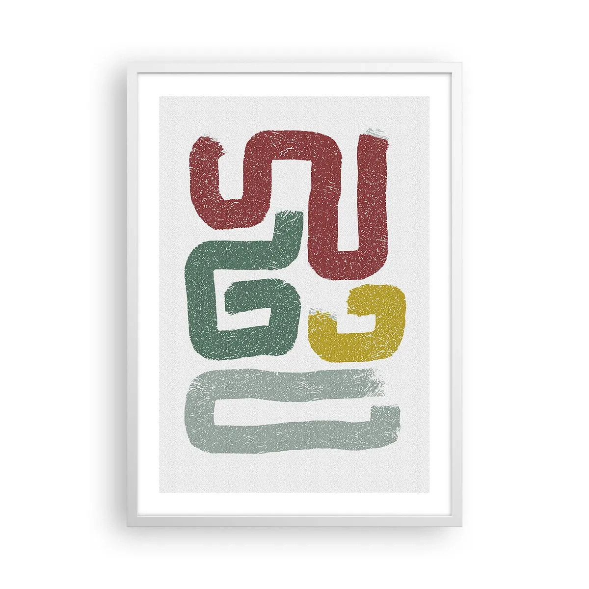 Poszter fekete keretben - Egy ismeretlen nyelven - 50x70 cm