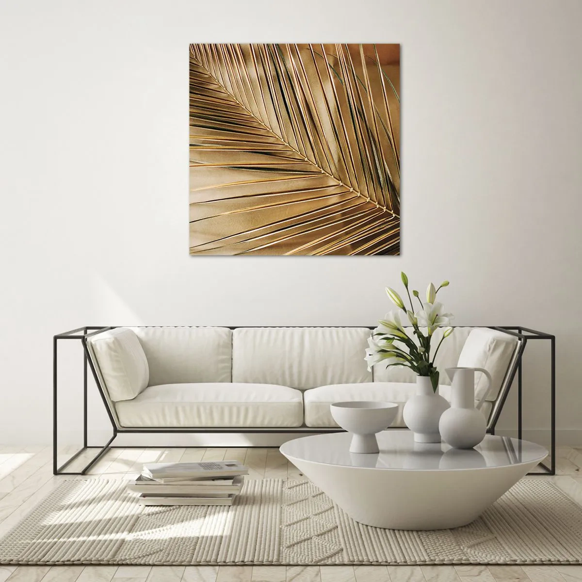 Üveg kép - Természetes oszlopsor - 30x30 cm