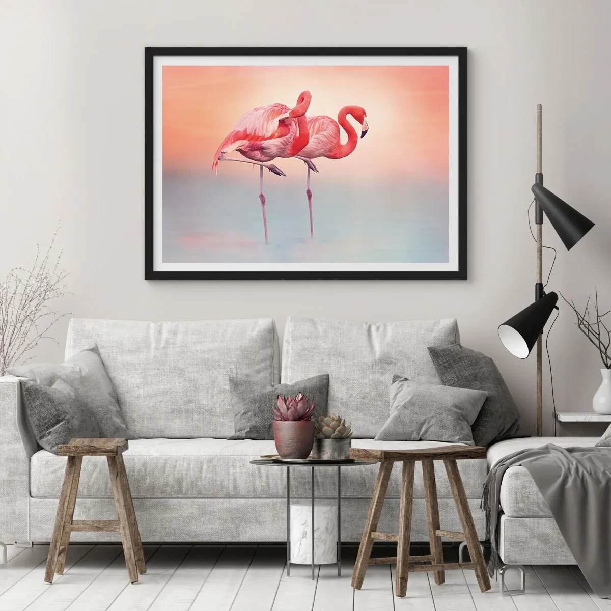 Poszter fehér keretben - A lenyugvó nap színe - 70x50 cm