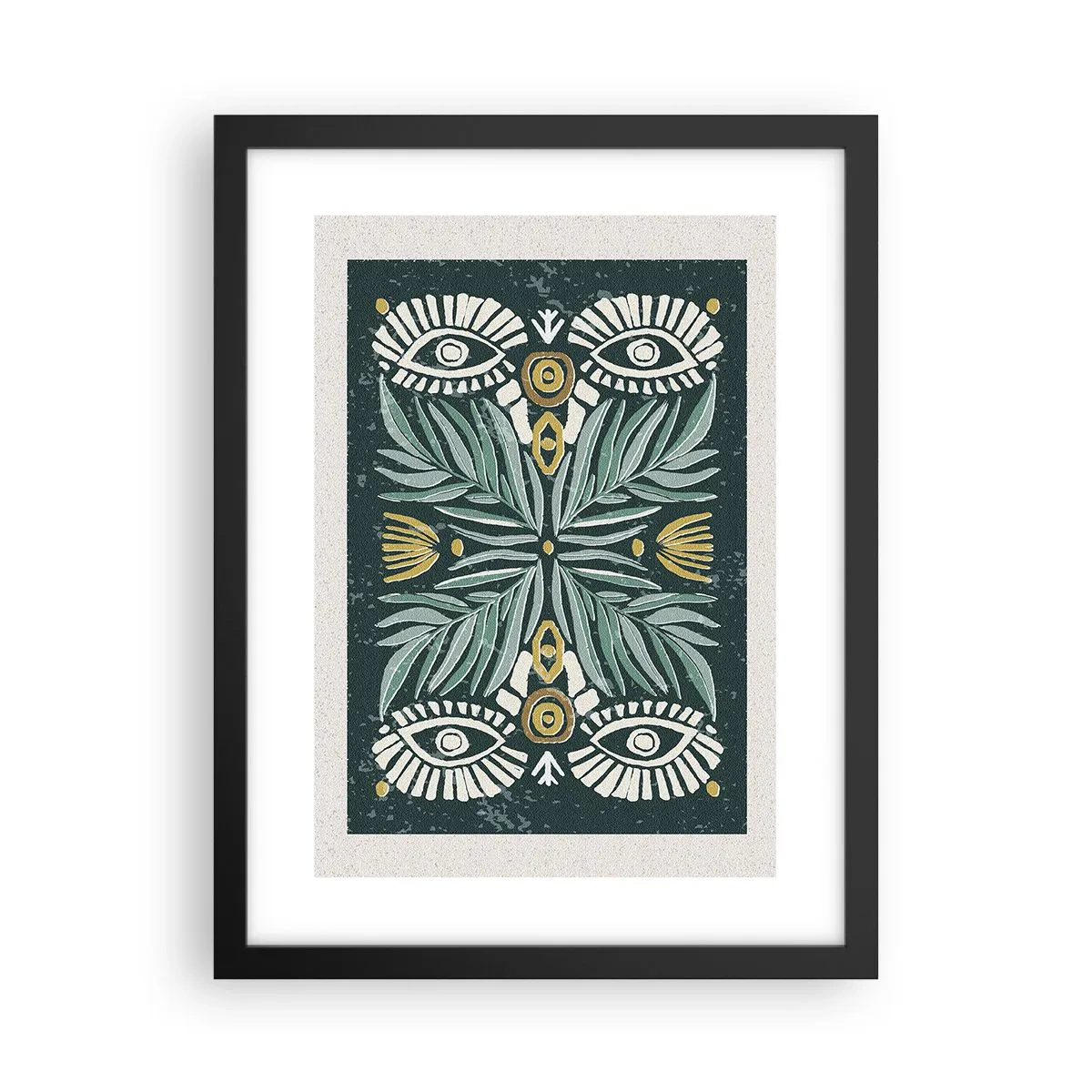 Poszter fehér keretben - Mint egy népi kivágás - 30x40 cm