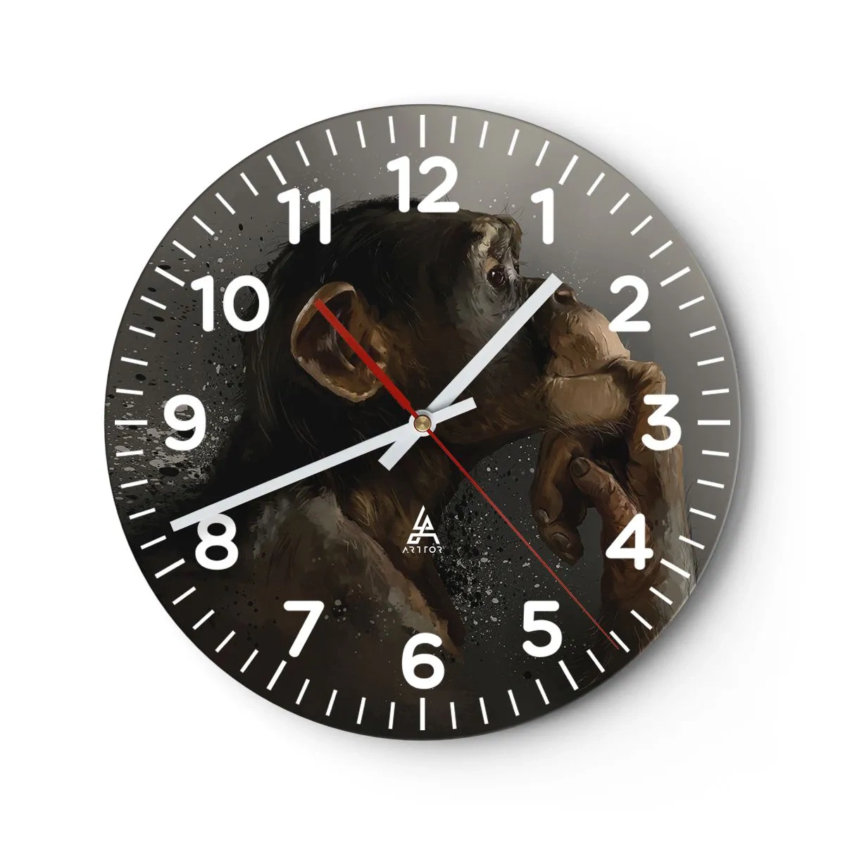 Falióra, Óra - Biztosan gondolkodó - 40x40 cm