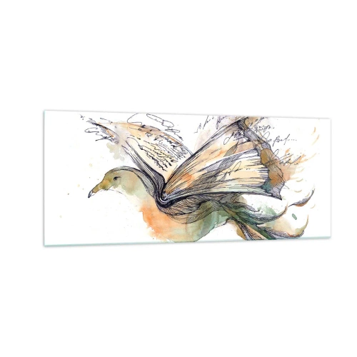 Üveg kép - A költészet szárnyain - 100x40 cm