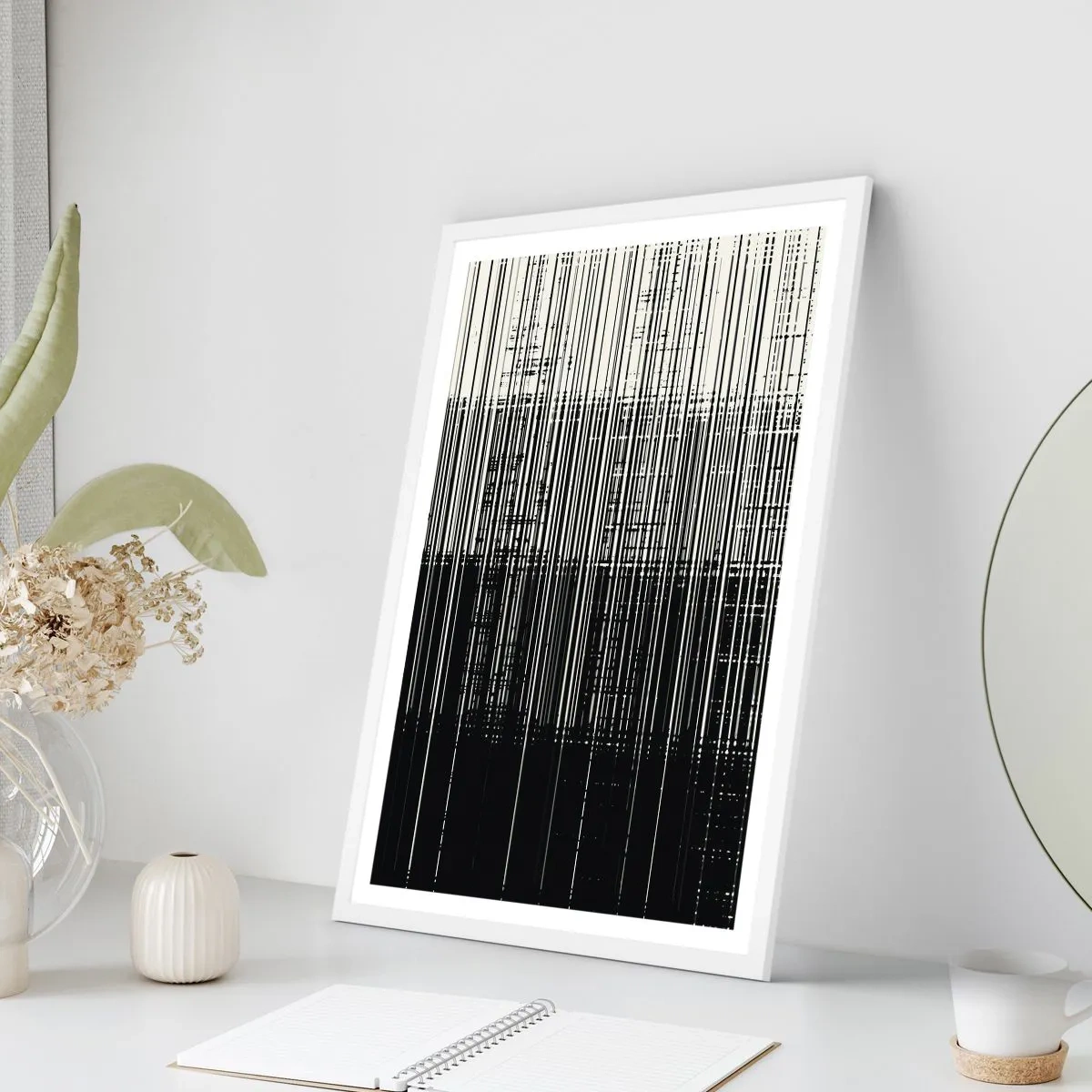 Poszter fekete keretben - Hullámok és rezgések - 50x70 cm