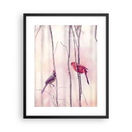 Poszter fehér keretben - Rózsaszín erdő története - 40x50 cm