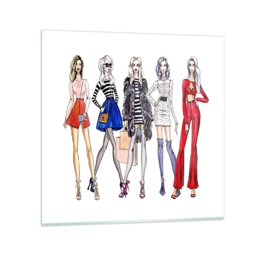 Üveg kép - Every week Fashion Week - 30x30 cm