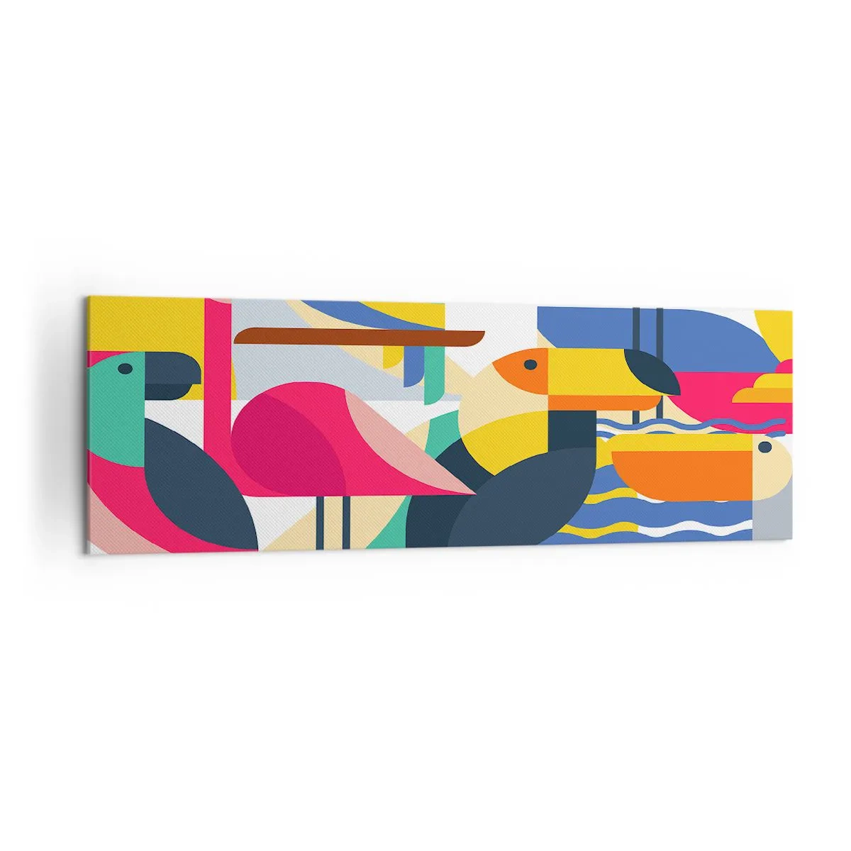 Vászonkép - Madárparti - 160x50 cm