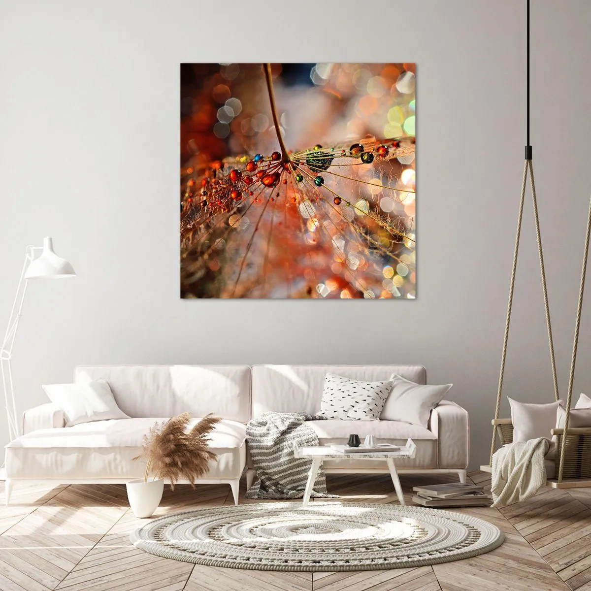 Vászonkép - Pókszálra fűzve - 60x60 cm