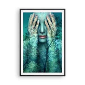 Poszter fehér keretben - Kékbe merítve - 61x91 cm