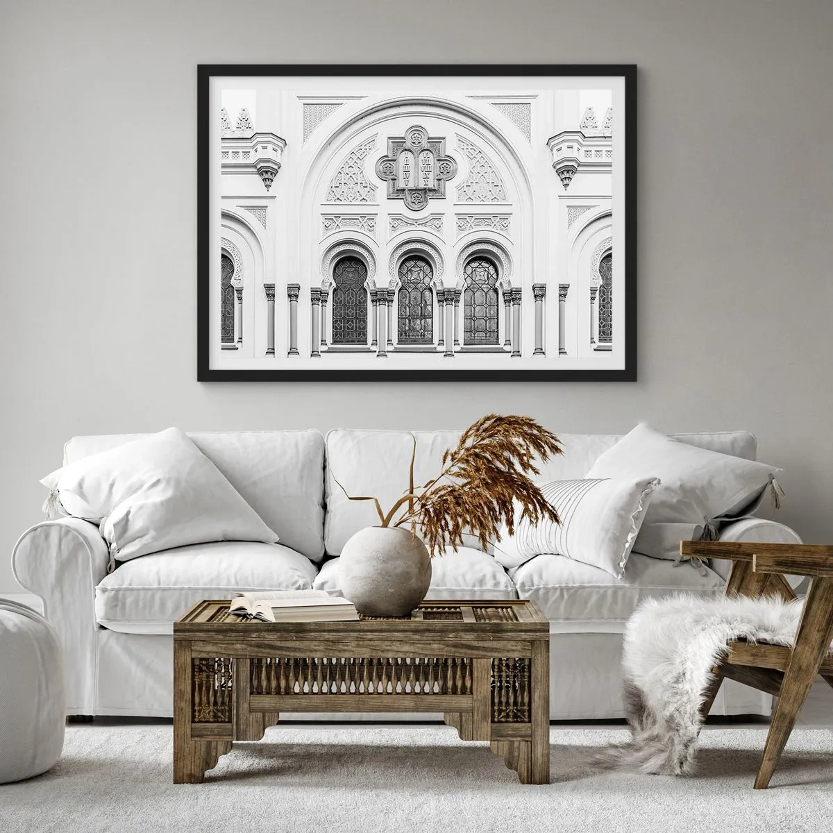 Poszter fehér keretben - A kultúrák határán - 100x70 cm