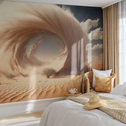 Fotótapéta Premium Canvas - Megnyílt portált - Homok, Sivatag, Egy homokvihar - 500x350 cm
