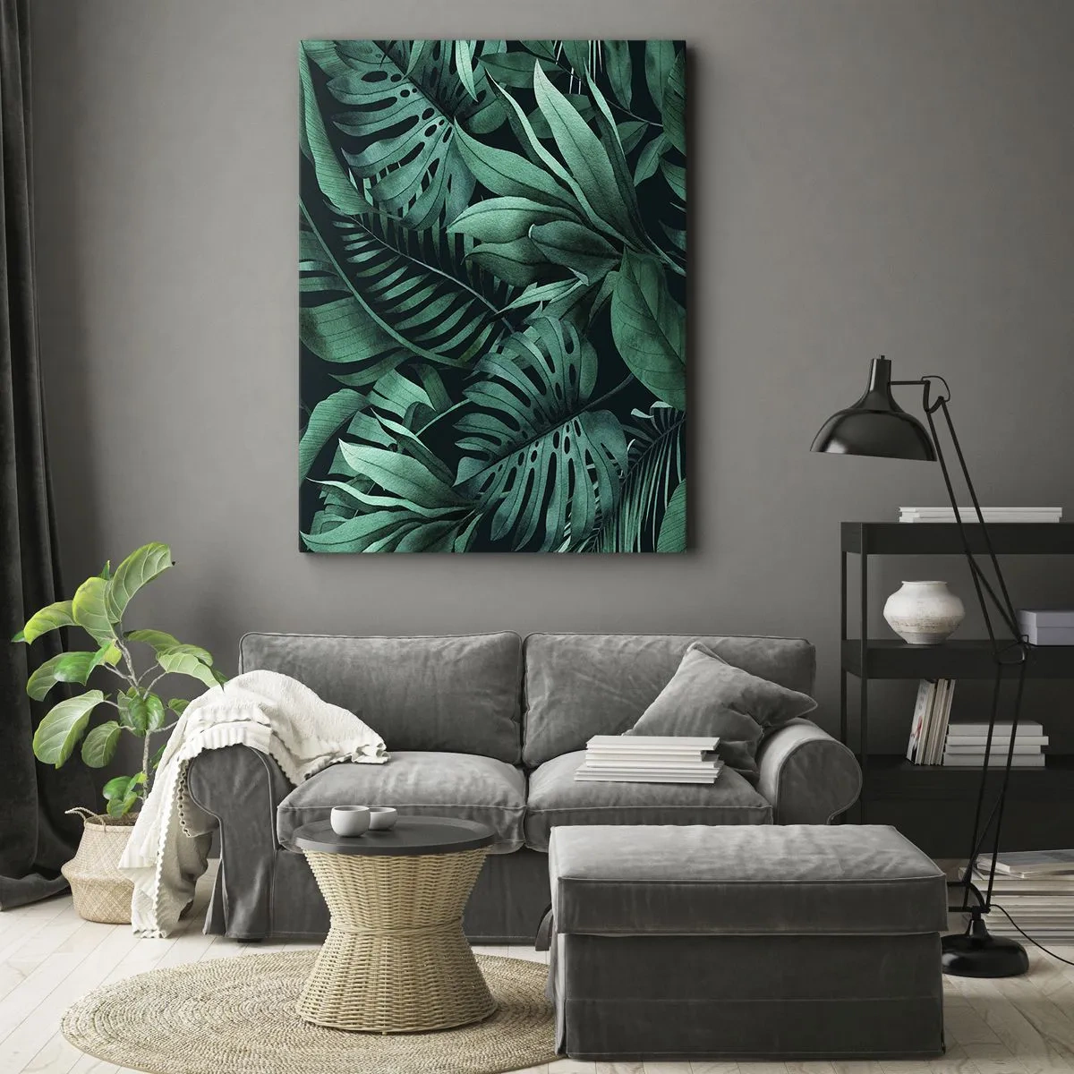 Vászonkép - A trópusi zöld mélysége - 50x70 cm