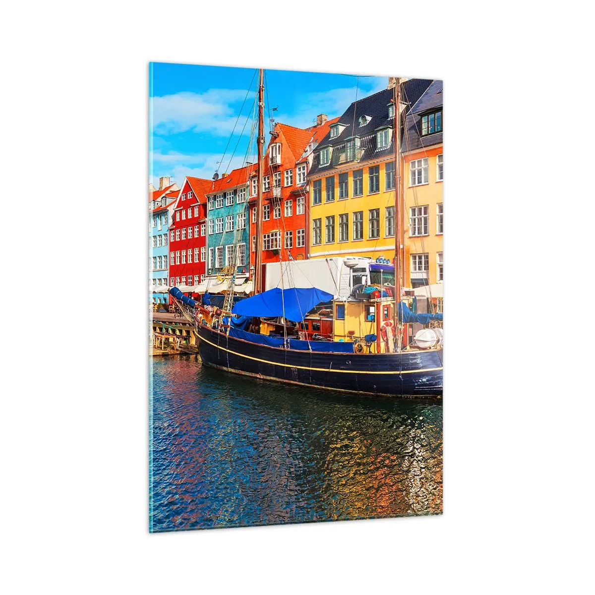 Üveg kép - Örömteli rakpart - 50x70 cm