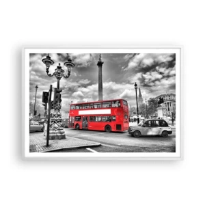 Poszter fekete keretben - A város igazi vérkeringése - 100x70 cm