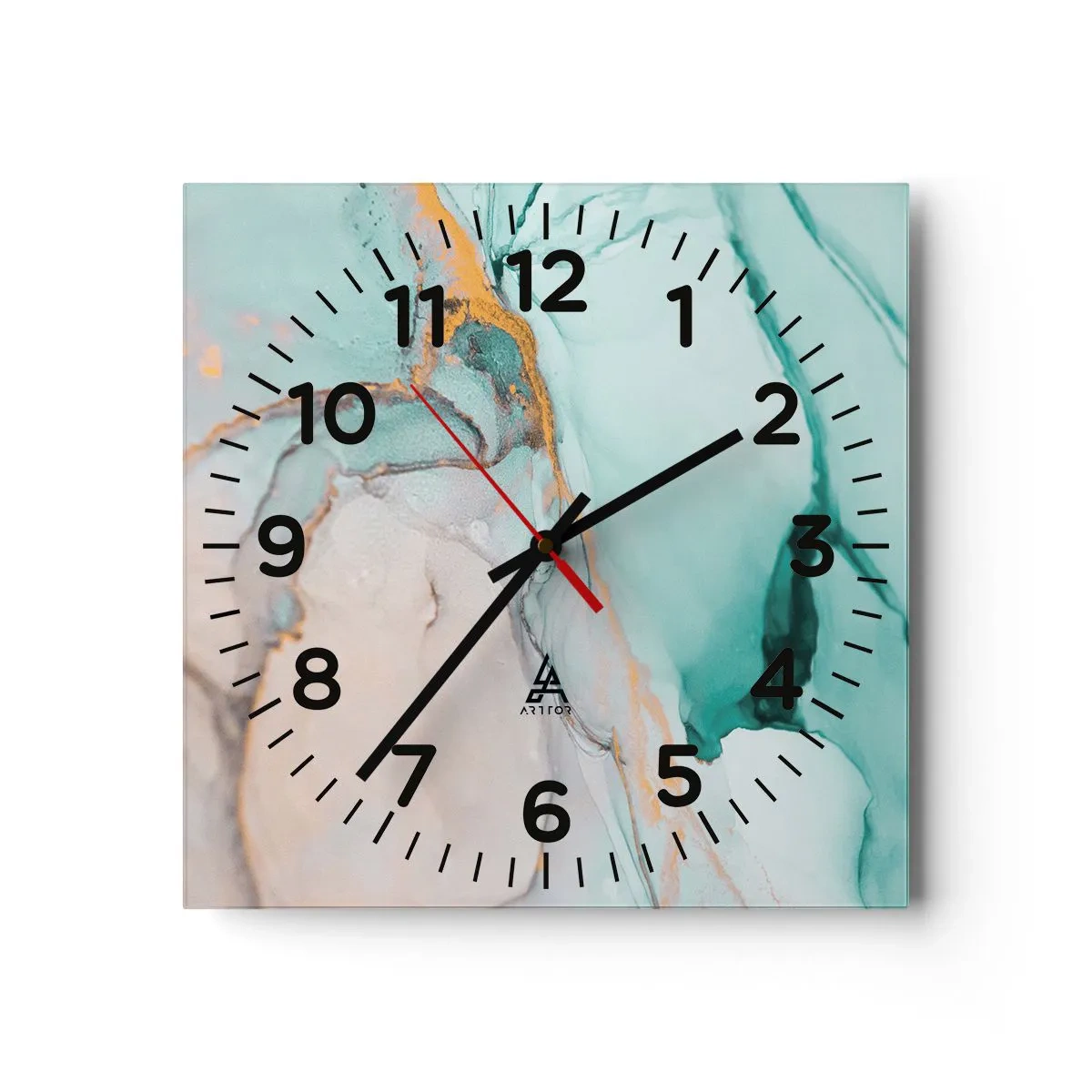 Falióra, Óra - Formák és színek tánca - 30x30 cm