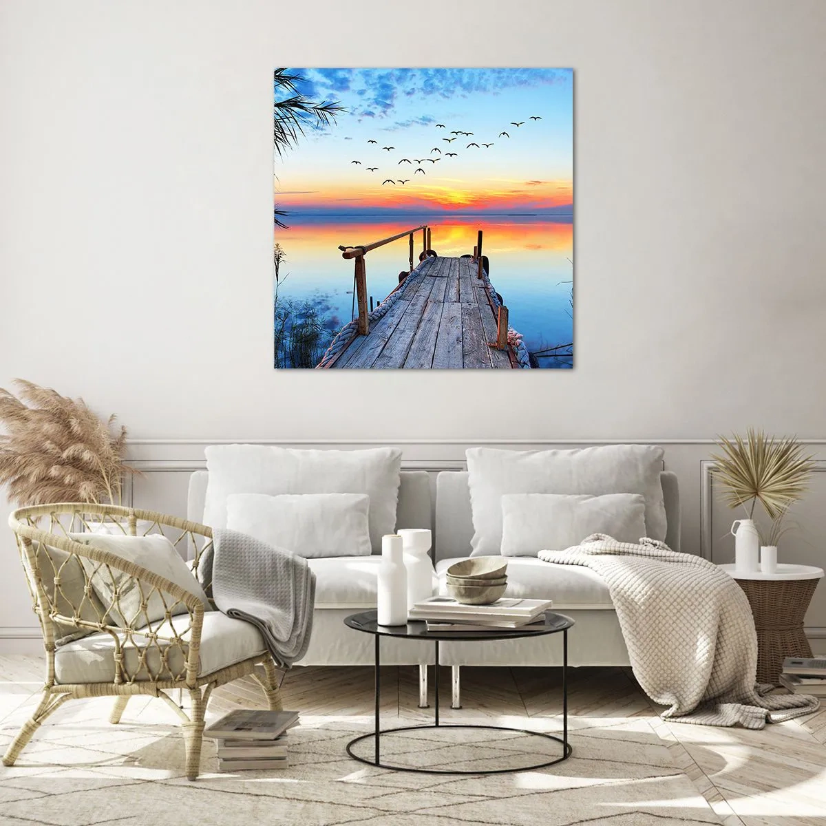 Üveg kép - Ideje visszamenni… - 70x70 cm