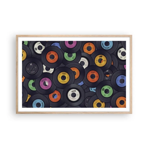 Poszter világos tölgy keretben - A klasszika színei - 91x61 cm