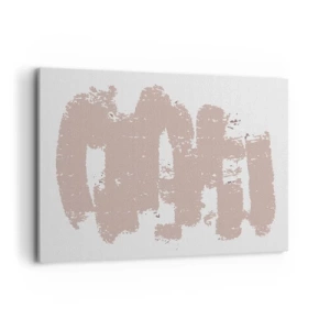 Vászonkép - Absztrakció lágy rózsaszínben - 100x70 cm