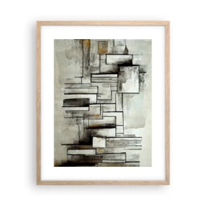 Poszter világos tölgy keretben - Az egyszerűség ereje - 40x50 cm