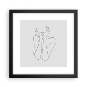 Poszter fehér keretben - Amiről a lányok álmodoznak - 30x30 cm