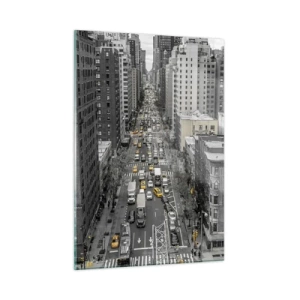 Üveg kép - New York élete - 50x70 cm