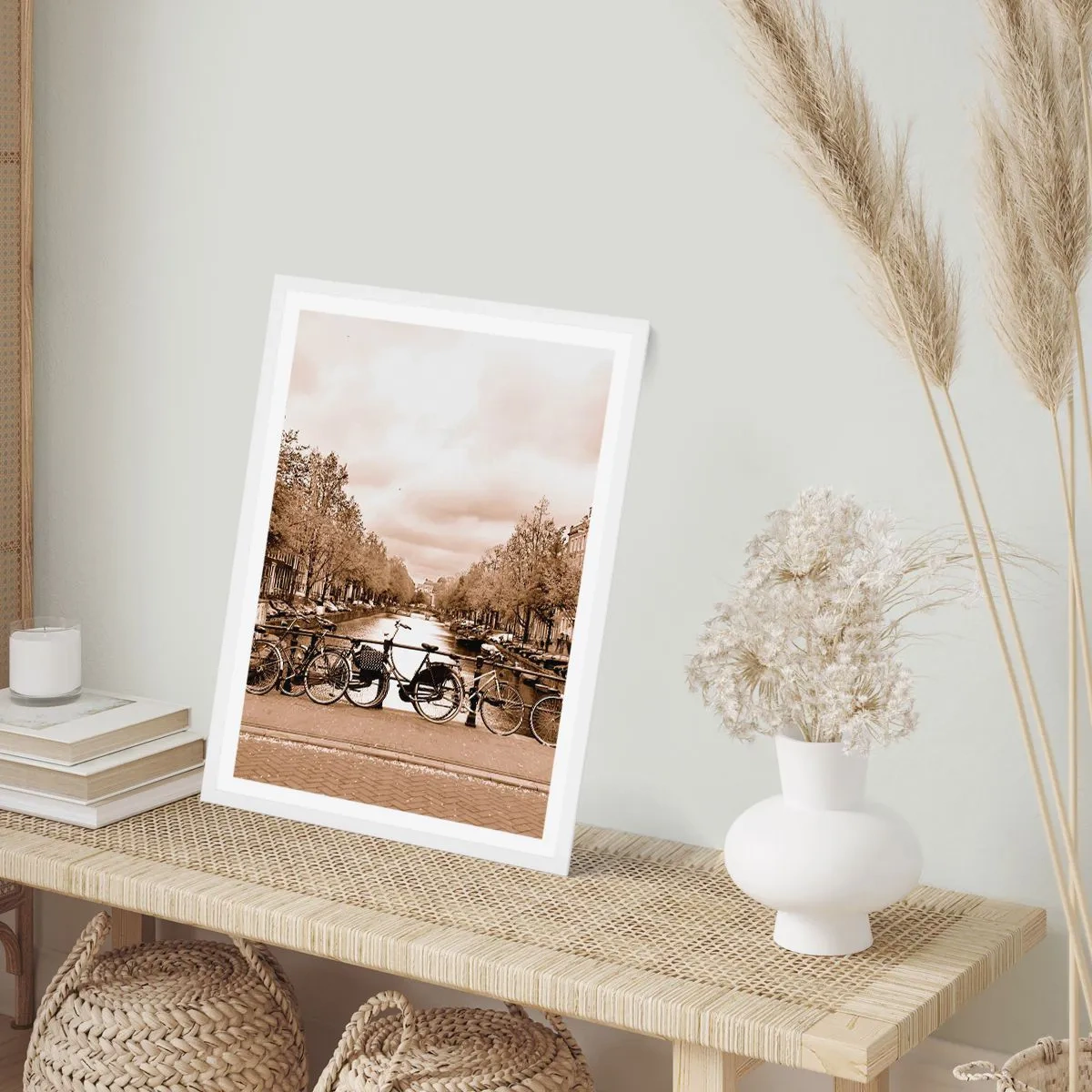 Poszter fekete keretben - Holland hangulat - 70x100 cm