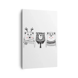 Vászonkép - Maci, macika és mackó - 80x120 cm