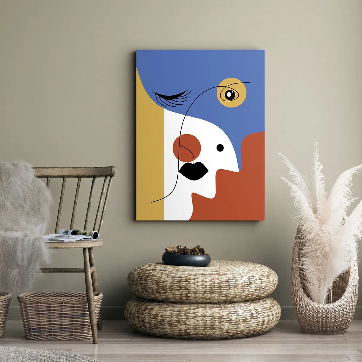 Vászonkép - Dekonstruált portré - 50x70 cm