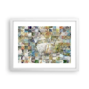 Poszter fekete keretben - Geometrikus átrendeződés - 40x30 cm