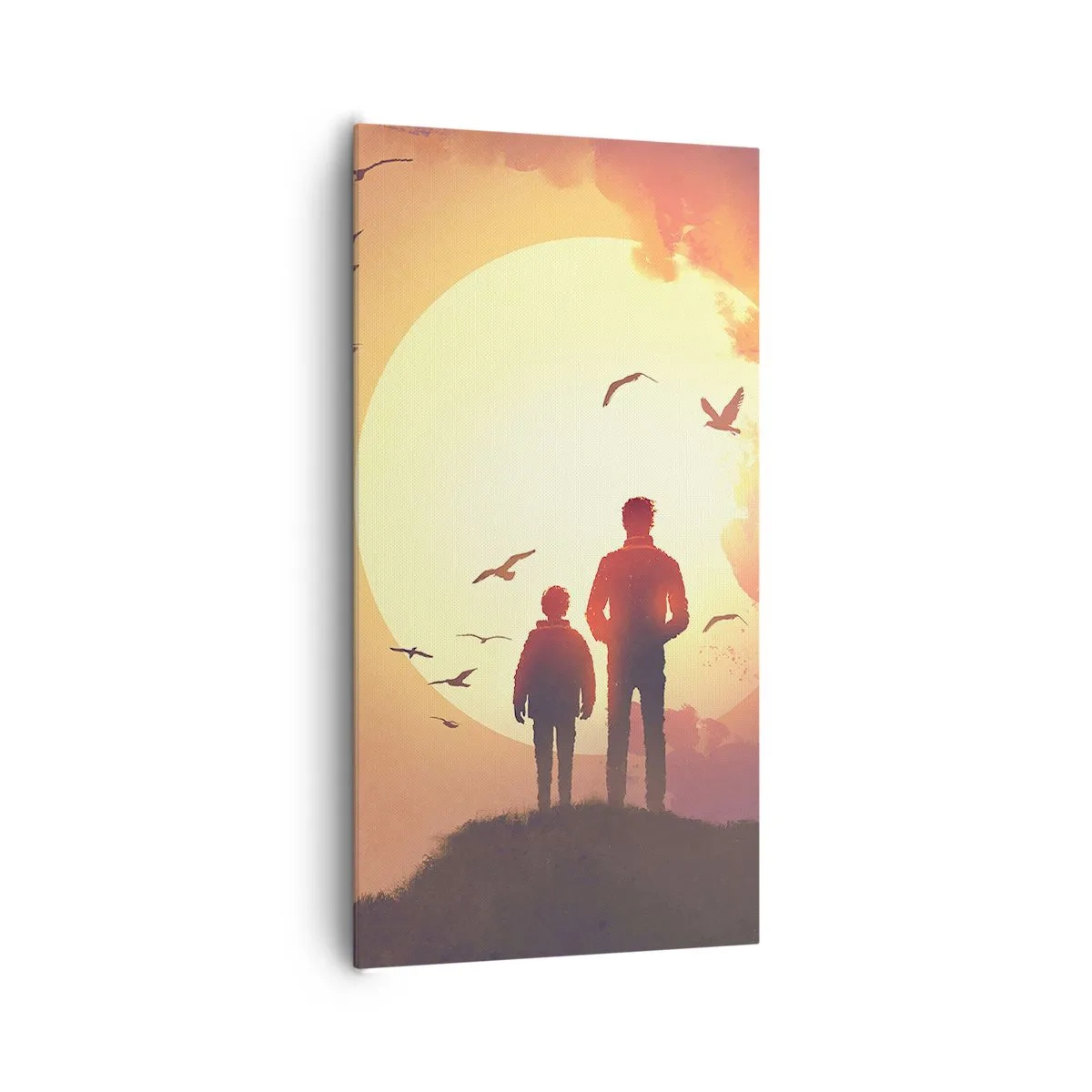 Vászonkép - Szemtől szembe a nappal - 65x120 cm