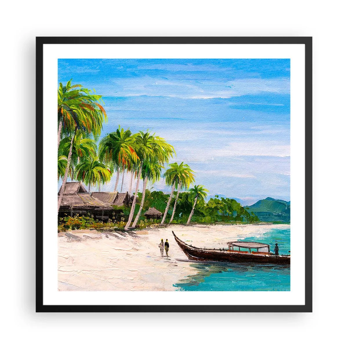 Poszter fehér keretben - Egy egzotikus álom - 60x60 cm